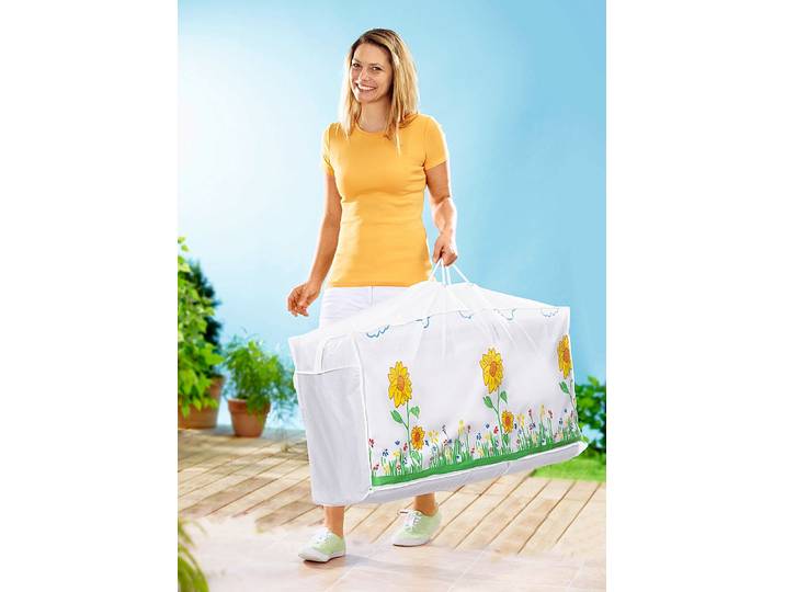 Schutz für Gartenmöbel und Auflagen, Weiss, Kissentasche