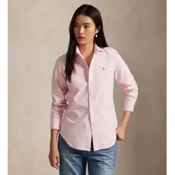 Polo Ralph Lauren für Damen. 211891377002 Schmal geschnittenes Oxford-Hemd rosa (32), Lässig, Baumwolle, Klassisch, Langarm