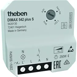 Theben UP-Universaldimmer f. ESL/230V LED-Lp. DIMAX 542 plus S