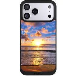 Nivocase Handyhülle für Apple iPhone 17 Pro Max Hülle NIVOpure Case Schwarz Meer Sonnenuntergang Strand (Apple iPhone 17 Pro Max), Smartphone Hülle, Schwarz