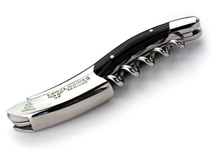 Laguiole en Aubrac Kellnermesser Büffelhorn Edelstahl glänzend SOM99BUI Sommelierbesteck