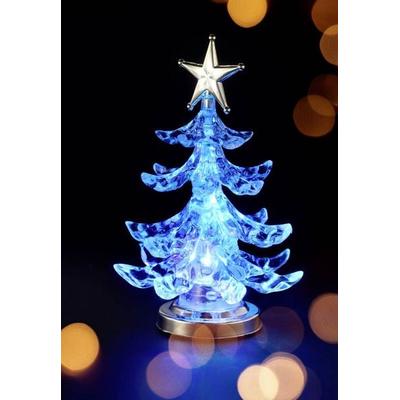Sygonix SY-4722058 Weihnachtsbaum RGB Durchsichtig, Silber