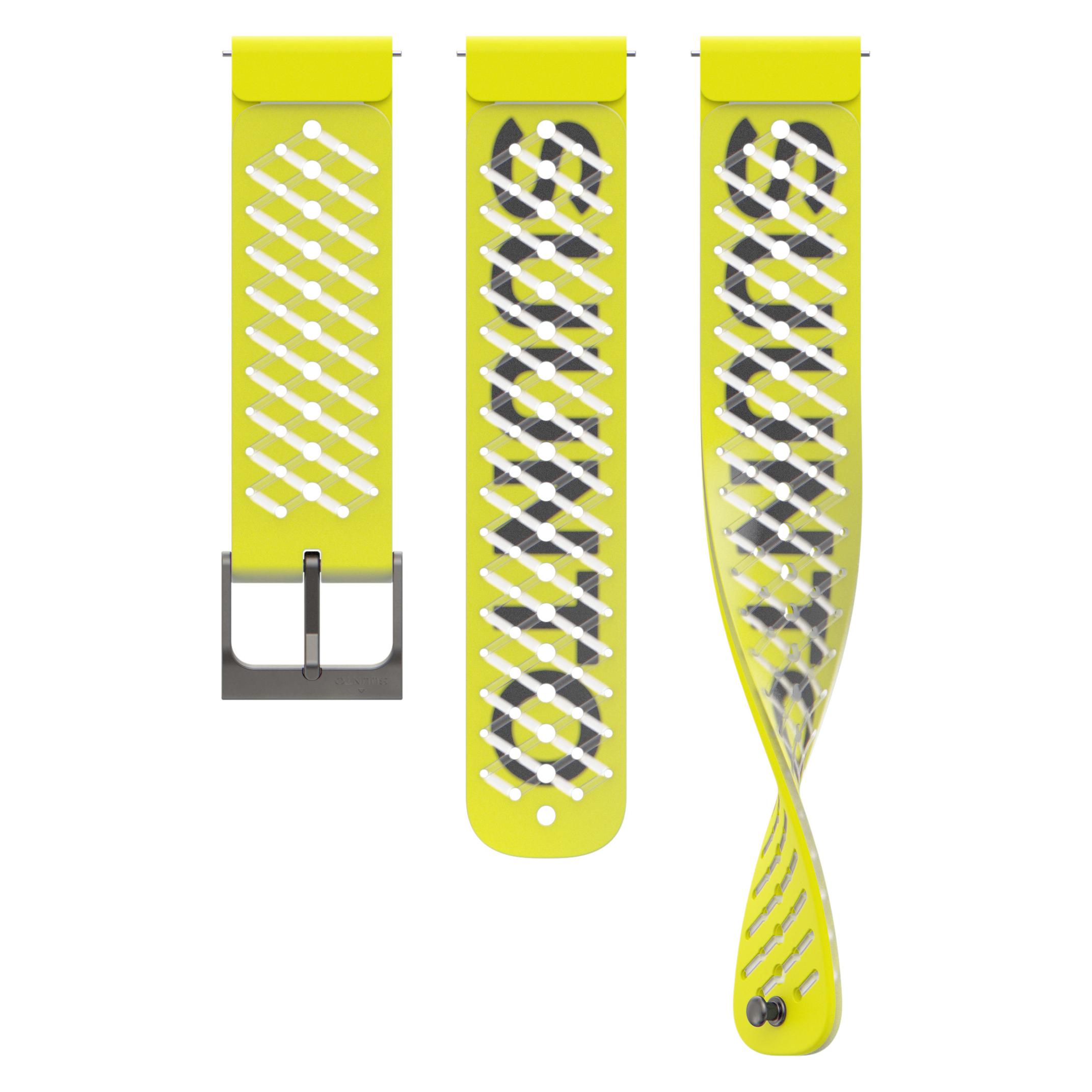 Suunto 22 Ath5 Silicone Strap Lemon Yellow S+M (22 mm, Silicone, Silikon) (SS050963000)