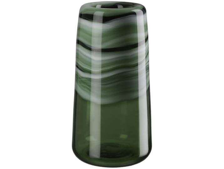 Verde - Vase en Verre soufflé à la Bouche - Fait à la Main - Vert Brillant - Hauteur 34 cm x Ø 18 cm