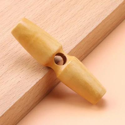 Wooden Horn Toggle Buttons Set Coat Sewing Buttons DIY Clothing Accessories 2