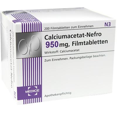 Calciumacetat Nefro 950 mg Filmtabletten 100 St