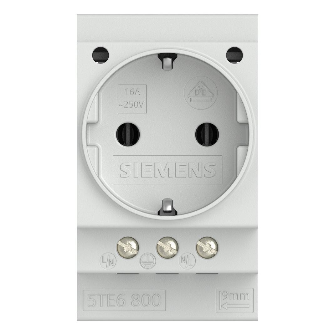Siemens Schuko Socket,16A, ACC TO DIN VDE 0620 (5TE6800)
