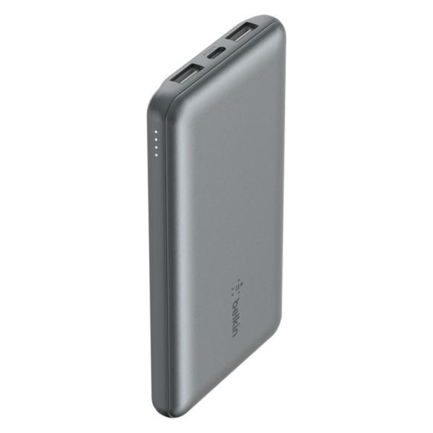 Belkin 10k power bank 15w space grey (10000 mAh, 15 W, 37 Wh) (BPB011BTGY)
