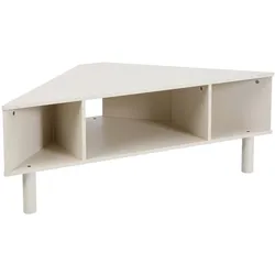 Oviala Business TV-Ständer in Holzoptik, 120x55 cm, skandinavischer Stil, cremefarben Oviala