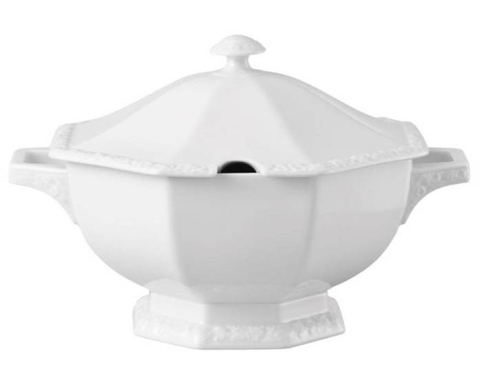 Rosenthal Schale Maria Weiss Terrine 2,8 l, Porzellan, (Terrinen), Schalen / Schälchen / Schüsseln
