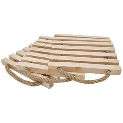 Erst-Holz Topfuntersetzer aus Zirbenholz einzeln oder im Dreierpack V-40.10-038Dreierpack