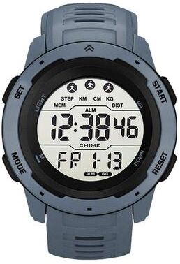 Everyday Crate SYNOKE 9811 Digital Sports Watch Waterproof Outdoor Running Luminous Large Display Watch grey