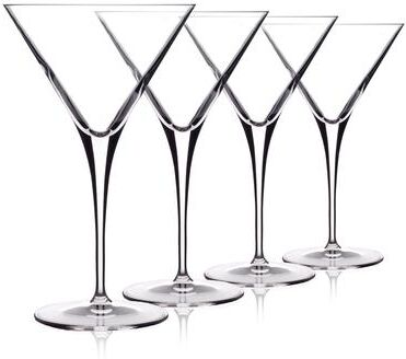 Luigi Bormioli Set of 4 Crescendo Martini Glasses - 10 oz.