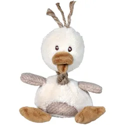 3x Trixie Ente 15cm mit Quietscher (Plüschspielzeug Hund), Hundespielzeug