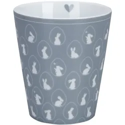 Krasilnikoff Happy Mug Bunnies grau, 330 ml