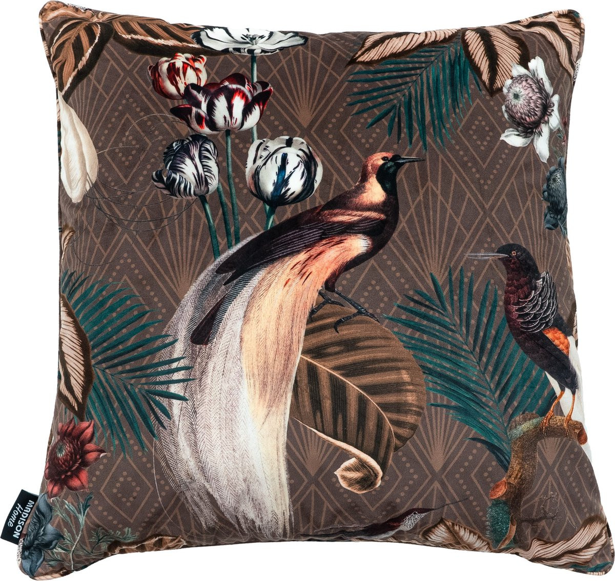 Madison Sierkussen Bordeaux Bruin 60x60 cm