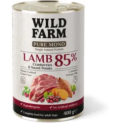 WILD FARM PURE MONO Lamb Cranberries and Sweet Potato 400g Monoprotein-Hundefutter