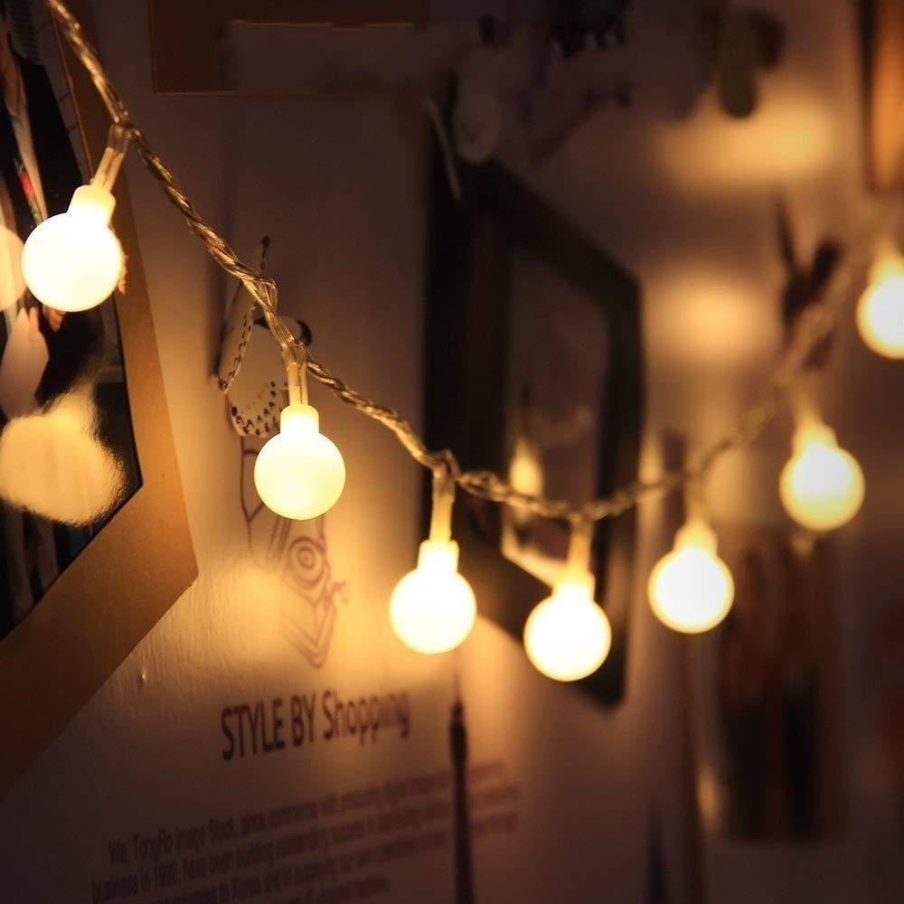 Dripio LED-lichtketting met 50 warmwitte bolletjes, 5 meter, IP44