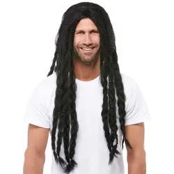 Langhaarperücke "Rasta", schwarz