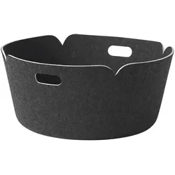 Muuto Restore Round Aufbewahrungskorb, schwarz melange