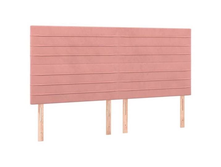 MGH@ Tête de lit à LED - Moderne - pour lire ou regarder télévision - Rose 160x5x118/128 cm Velours fr693