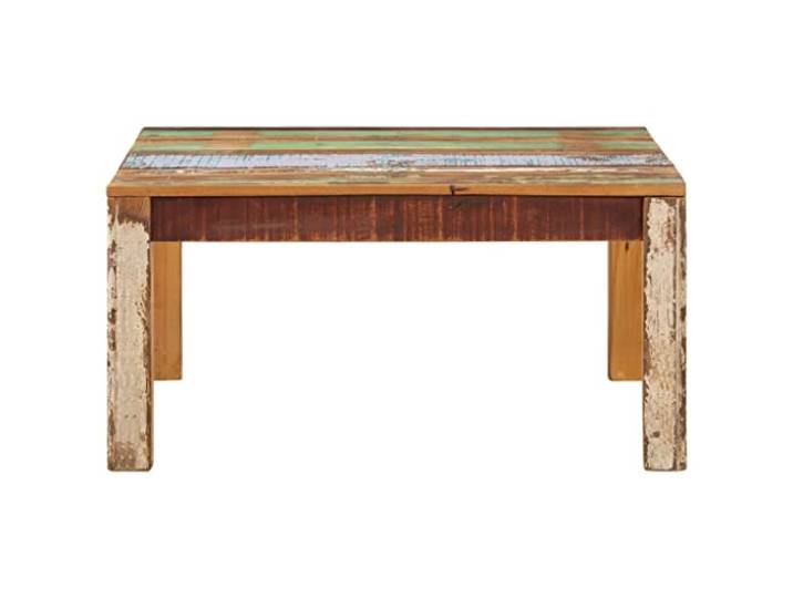 RJPLMFV Couchtisch, quadratisch, 80 x 80 x 40 cm, massives Holz Handgefertigt, Mangohoteakholz, verschiedene Farben, einzigartig, vielseitig einsetzbar