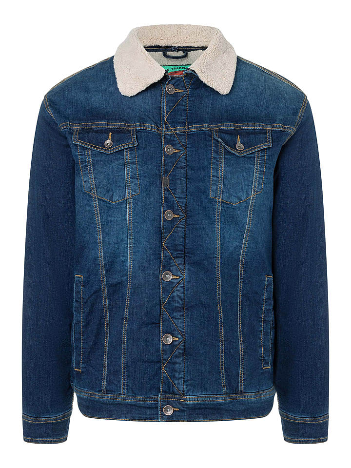Timezone Jeansjacke in Blau - XXL
