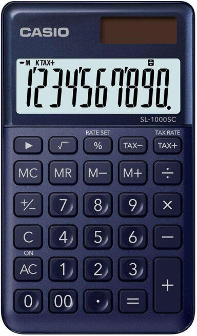 CALCULADORA BOLSO CASIO SL-1000SC AZUL