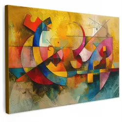 LEINWANDBILD Kunst - Abstrakt - Modern Gemälde 60x40 cm