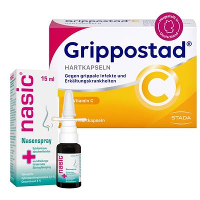 nasic Nasenspray + Grippostad C bei Erkältung und grippalen Infekten 1 St Kombipackung