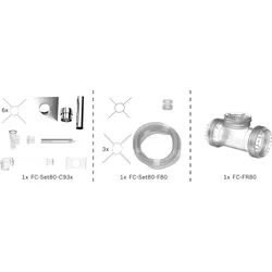 BOSCH Abgas-Standardpaket BOPA FC05 S Schacht flex, 80/125, 15m, RLU
