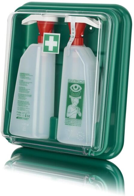 BARIKOS Set de 2 bouteilles de rinçage oculaire mural, 2 bouteilles : 620 ml ; BARTELSRIEGER (200007)