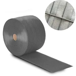 NOOR Sichtschutzstreifen Doppelstabzaun Textil silber RAL 9006