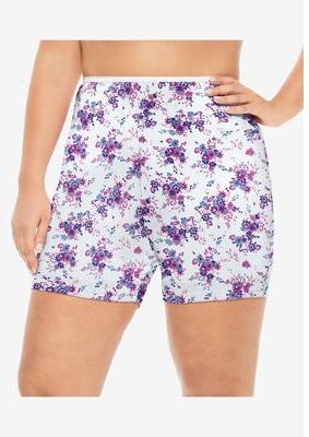 Plus Size Women's Cotton Boxer 5-Pack by Comfort Choice in Multi Dot Pack (Size 7) Panties