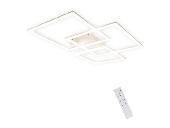 Armin ii - plafonnier led en métal, coloris blanc, l 75 cm