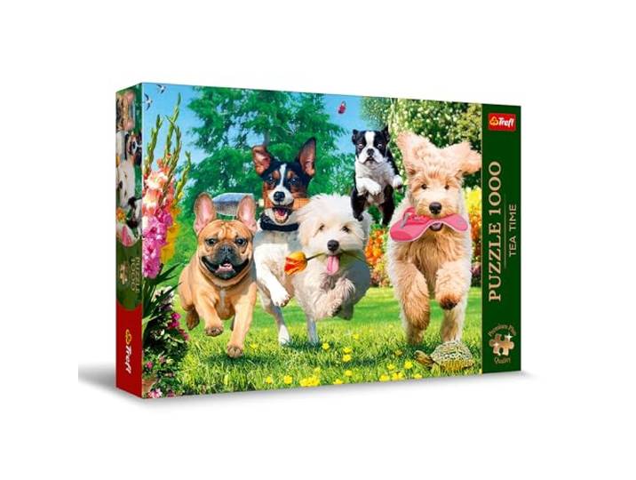 Trefl - Puzzels 1000 Stukjes Tea Time:Er komen problemen aan Premium Plus