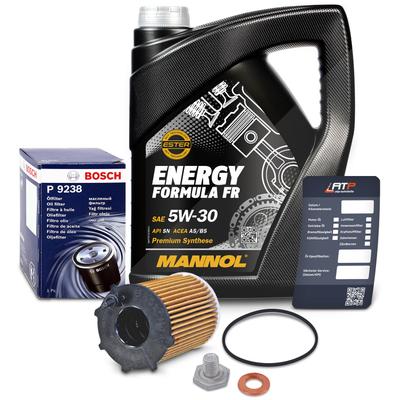 Bosch Ölfilter + 5l 5W-30 Motoröl [Hersteller-Nr. 41108871] für Ford