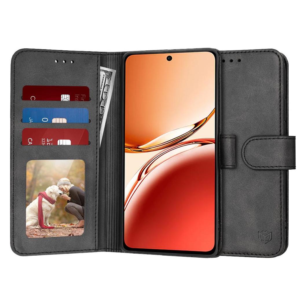 Techsuit - Diary Book - Oppo Reno12 F 4G / Reno12 F 5G / Reno12 FS 4G / Reno12 FS 5G - Black (Oppo Reno12 F 5G) (56358860)