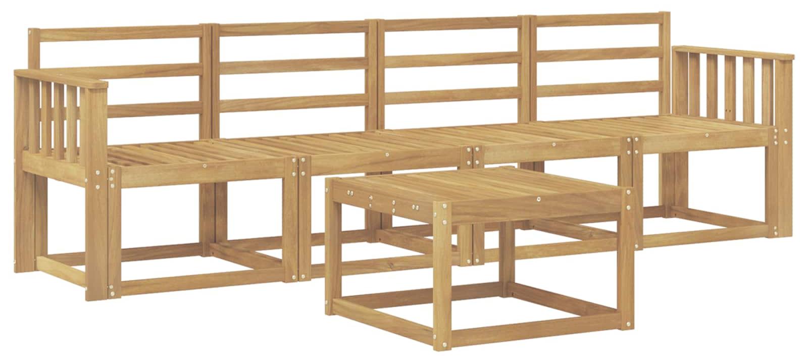 Garnitur aus 5 Outdoor-Sofas, weiß
