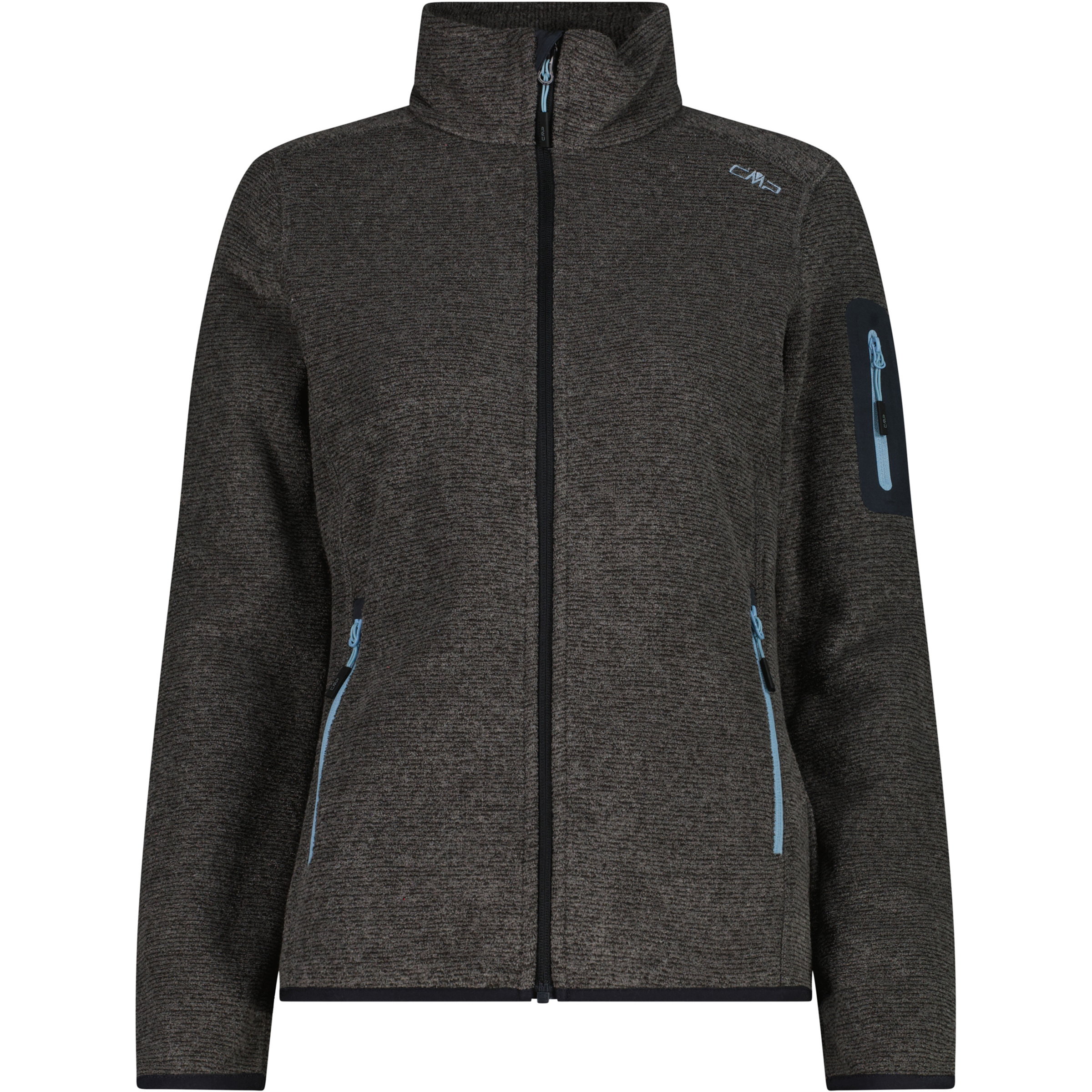 CMP Damen Fleecejacke grau Größe 4XL Trekking Widerstandsfähig