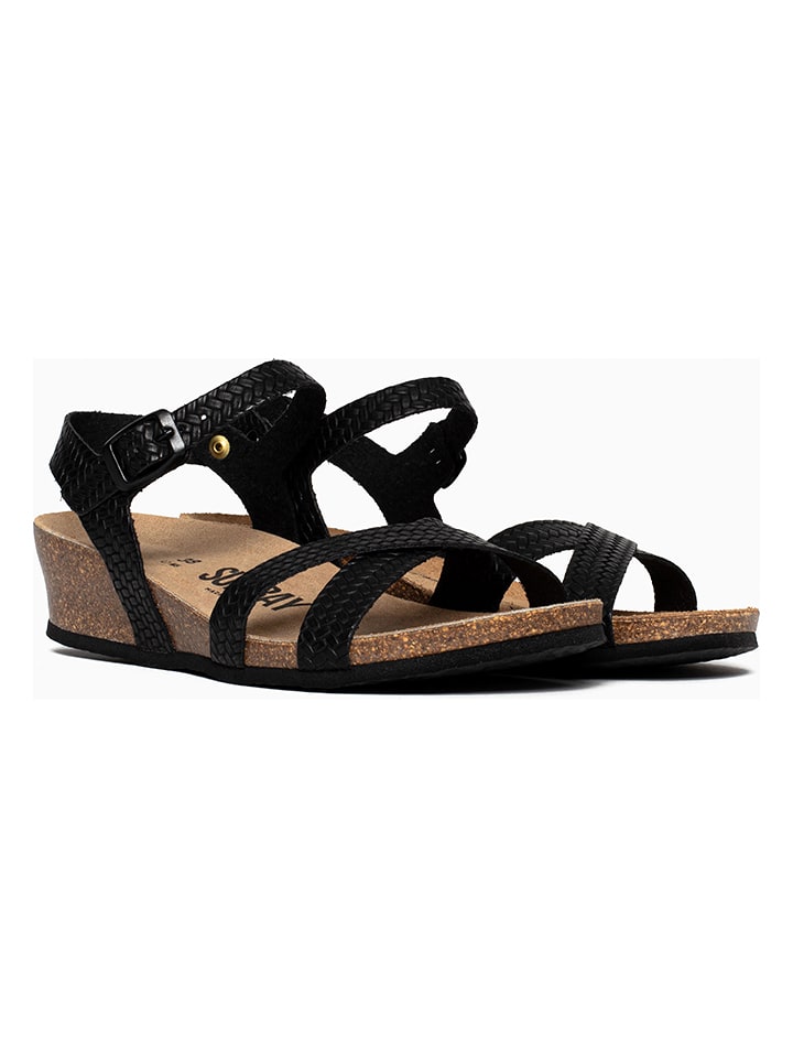 Sunbay Keilsandaletten "Semi-Compensees" in Schwarz - 39