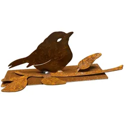Rost Deko Vögelchen Spatzl - Ein charmanter Blickfang im Garten