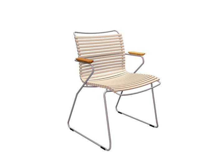 Armlehn-Stuhl Click Houe grau, Designer Henrik Pedersen, 60x82x55 cm