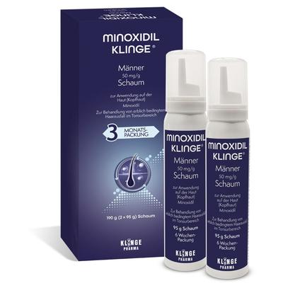 Minoxidil Klinge Männer 50 mg/g Schaum 190 g
