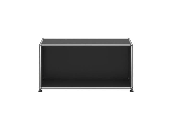 USM Haller Regal 1-fach hoch Breite 78 cm offen graphitschwarz 78x39x38