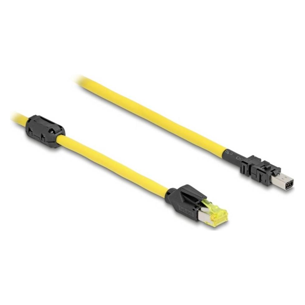 Delock Kabel RJ45 Stecker Cat.6 zu Mini I/O 8 Pin D-Form Typ (CAT6, 1 m) (81250)