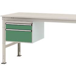 Manuflex ZB4564.6011 Gehäuse-Unterbau Stationär, Nutzhöhe 300 mm mit 2 Schubfächer. Für Tischtiefe 1200 mm