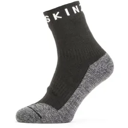 Sealskinz Wasserfeste Socken, Sommer, knöchellang, schwarz-grau Gr.S