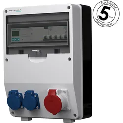 Stromverteiler pTD-S/FI 16A 2x230V 3P Zähler SIEMENS und MENNEKES Doktorvolt DV-4784-D