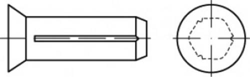 TOOLCRAFT TO-5386185 Senkkerbnägel (Ø x L) 2mm x 6mm Stahl 500St.